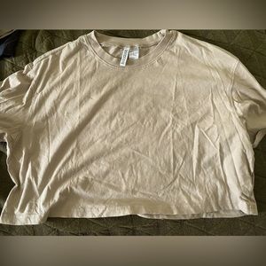 Tan H&M cropped tee